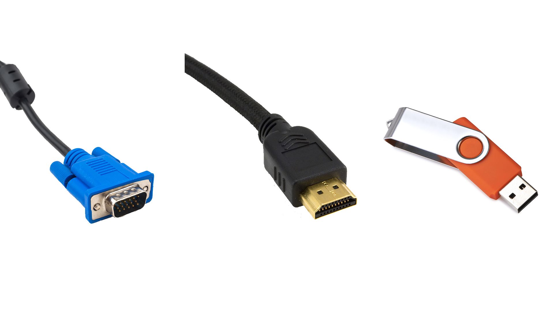 Which cable do I need to display media on my TV?